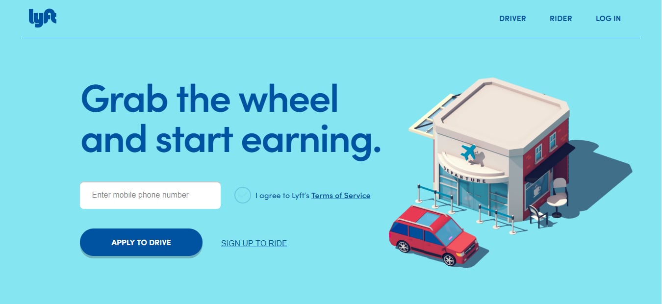 Lyft rideshare app