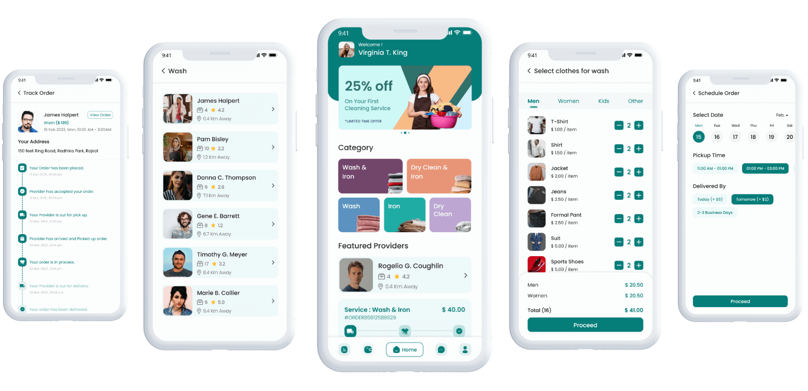 On Demand Dry Cleaning Mockup