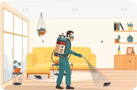 Pest control about us vector