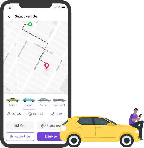 taxi about us vector