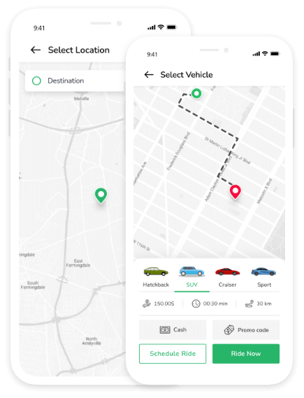 Location and Vehicle selection