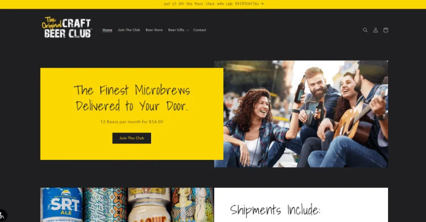 Craft Beer Club Alcohol Delivery App