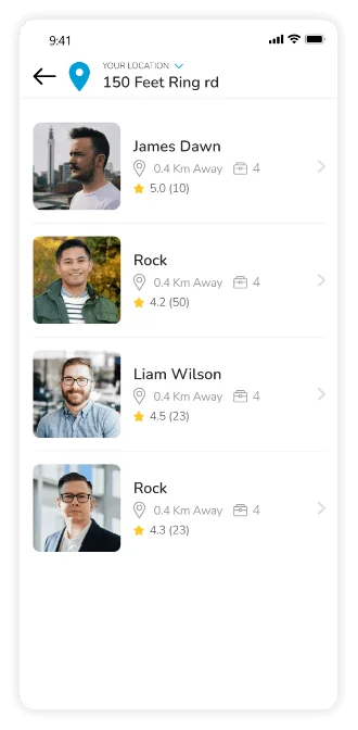 Customer App Features
