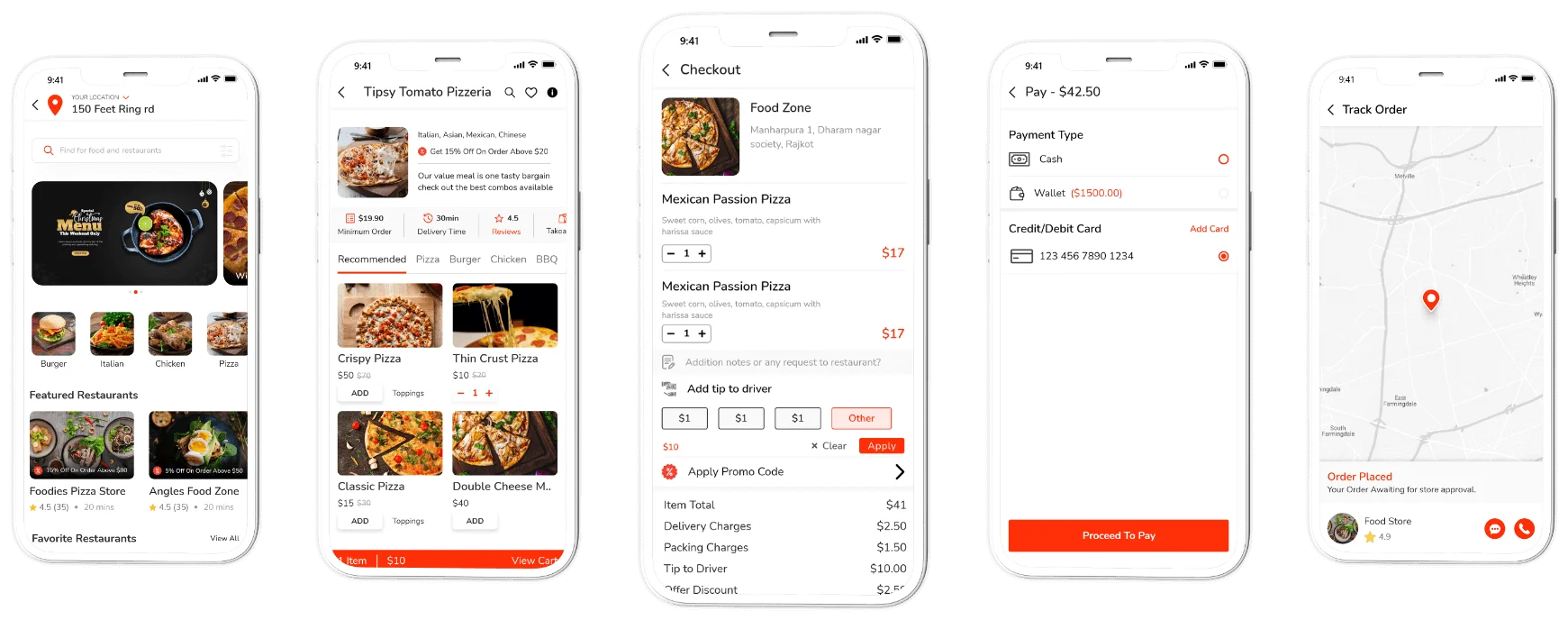 doordash ui section user