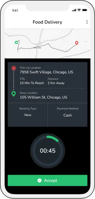 Postmates Clone App Driver