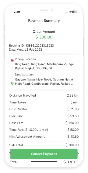 Driver Invoice Detail