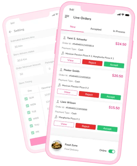 FEATURES OF OUR FOOD ORDERING APP Store