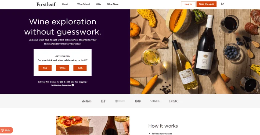 Firstleaf Alcohol Delivery App