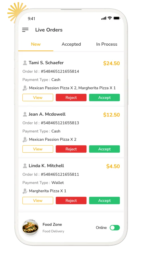 fox food Food Ordering Script Restaurant App Features