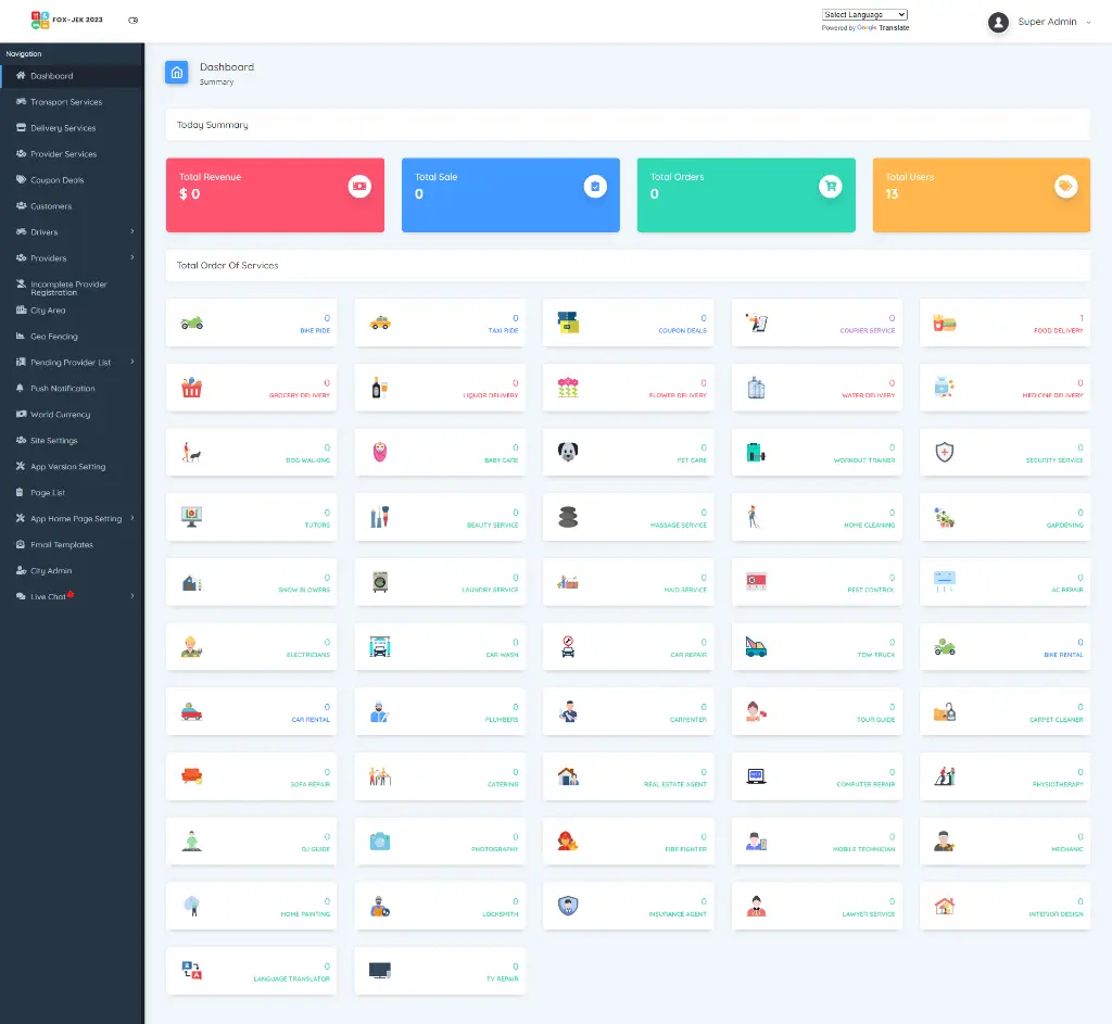 Fox jek 2023 admin panel