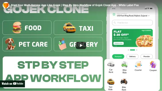 gojek clone app workflow
