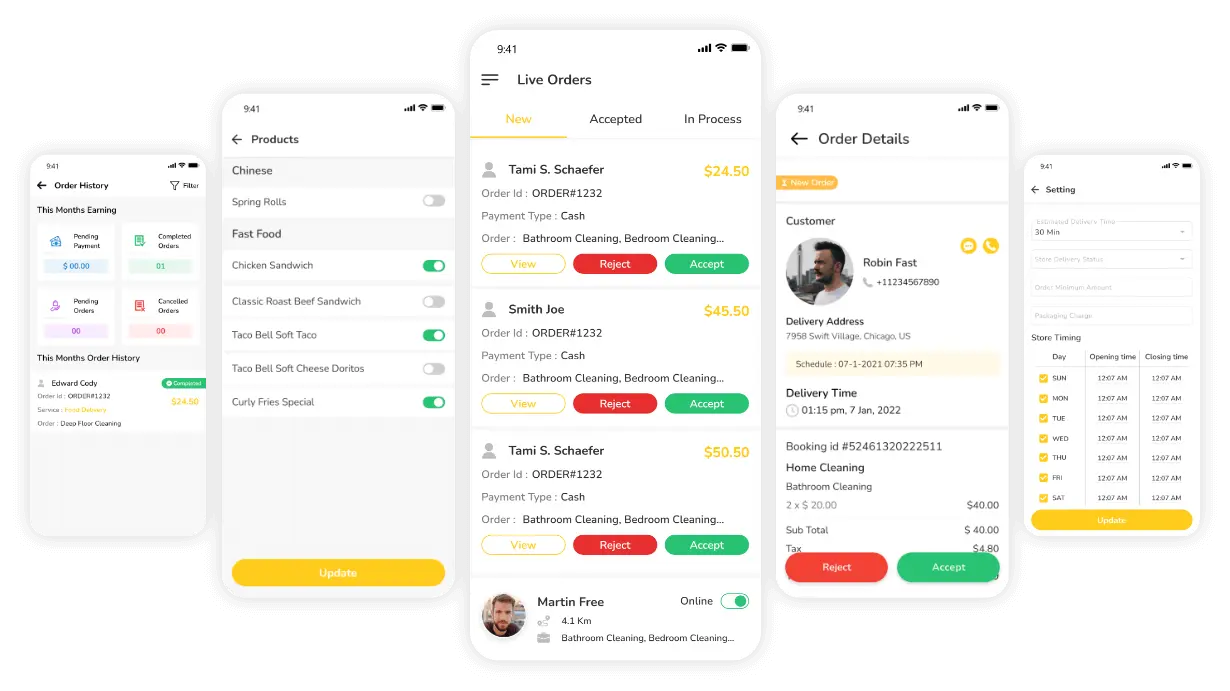 GLOVO CLONE APP SCHEME STORE