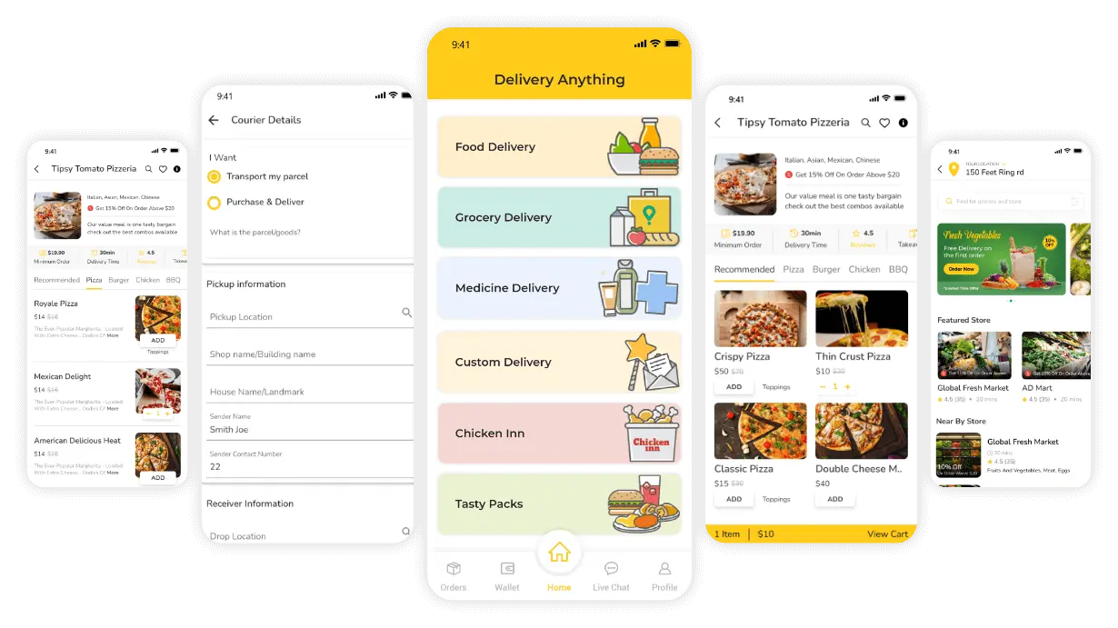 GLOVO CLONE APP SCHEME USER