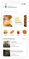 gojek clone app mockup