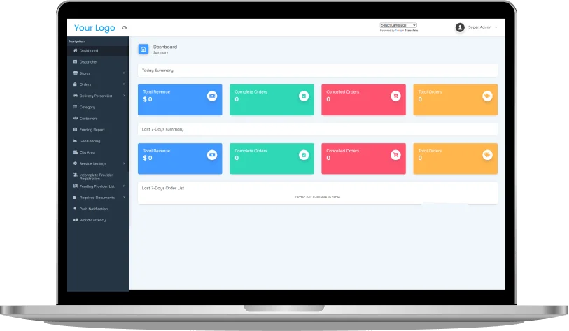 gopuff admin panel
