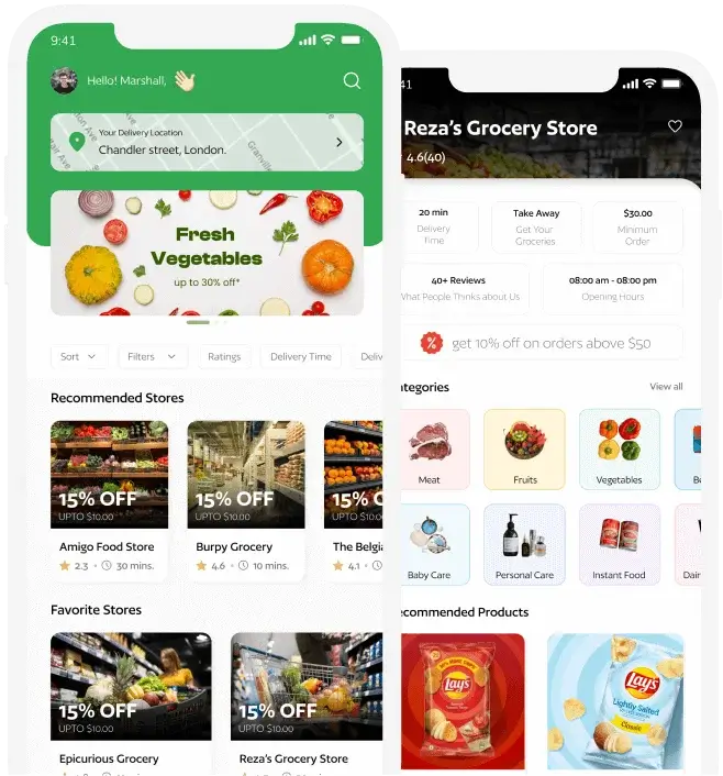 grocery Slider Mockup