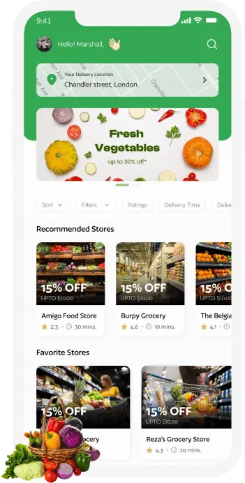 Grocery User Mockup