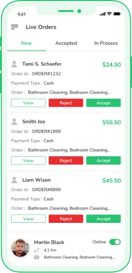 handyman app features provider app