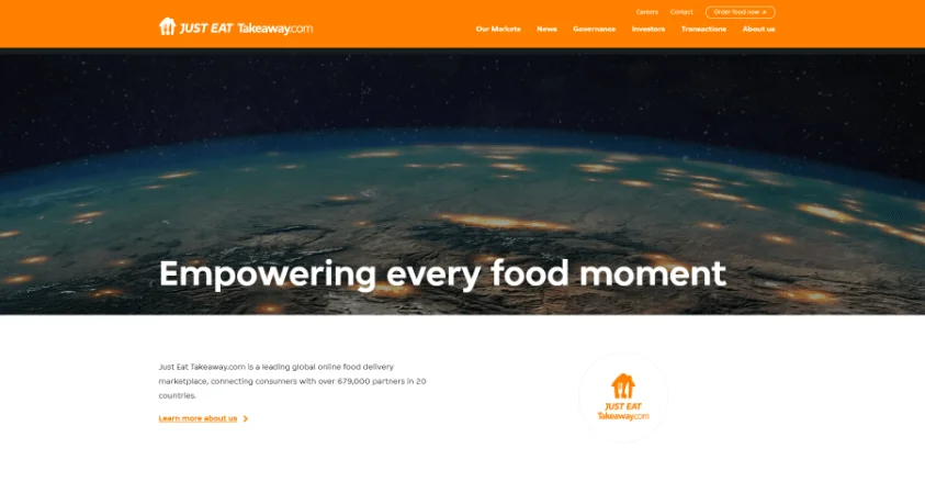 Just Eat Takeaway Food Delivery