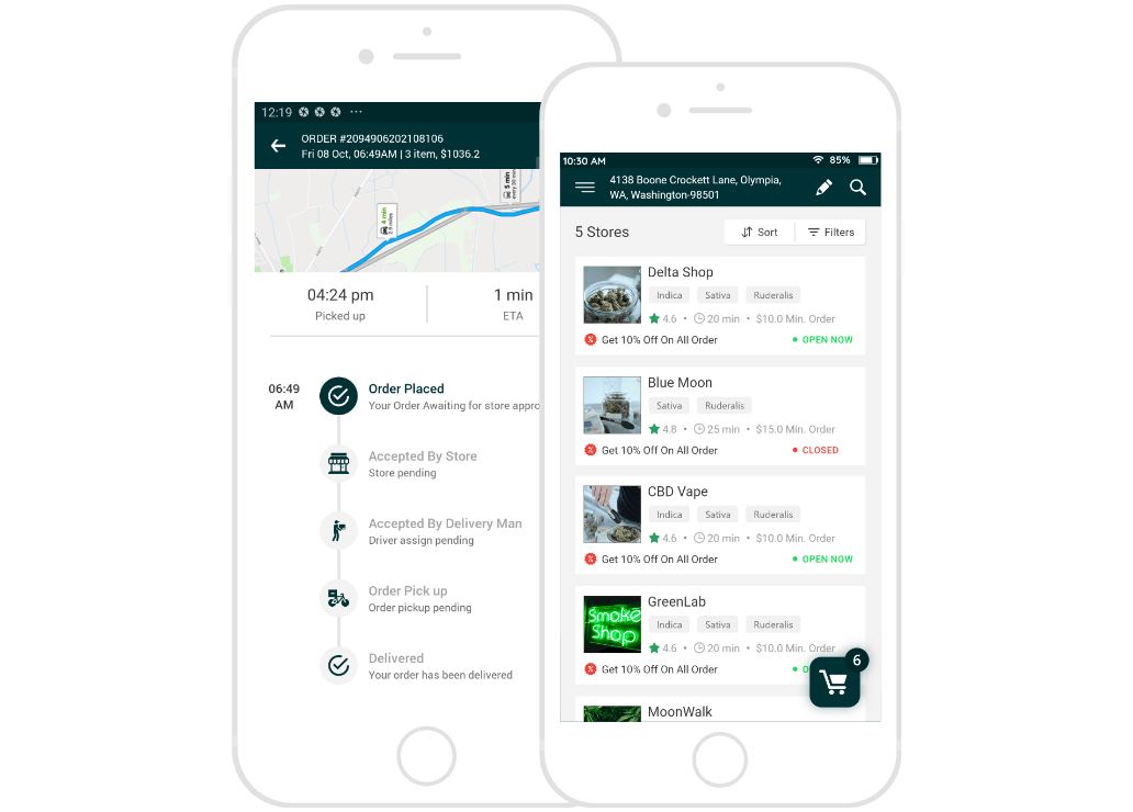 Marijuana Delivery User App