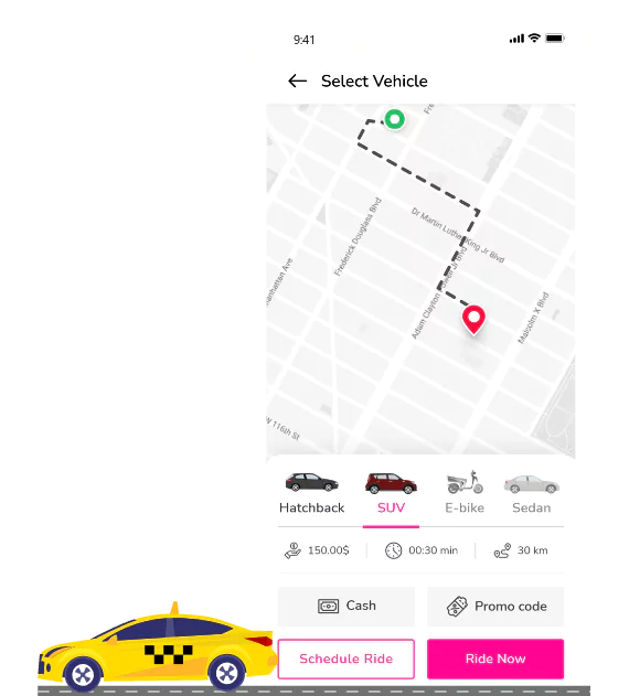 lyft main slider mockup