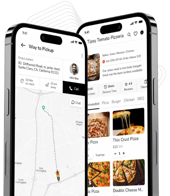 Postmates Main slider mockup