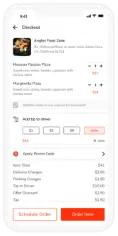 posttmates Doordash mockup