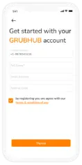 posttmates Grubhub mockup