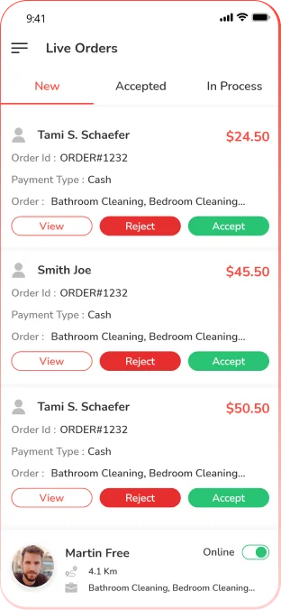 rappi features section store mockup