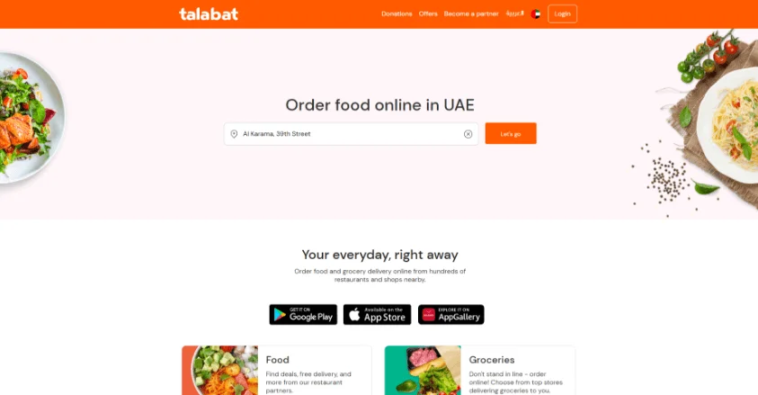 Talabat Food Delivery
