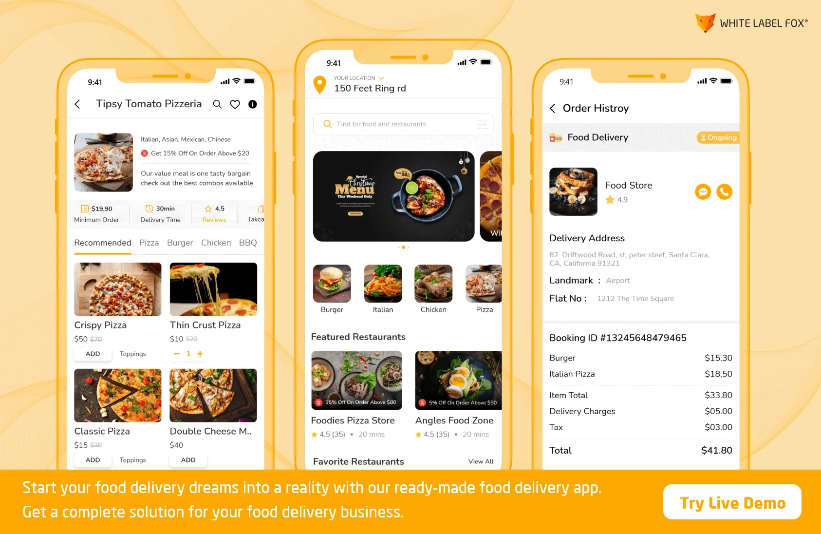 food delivery app