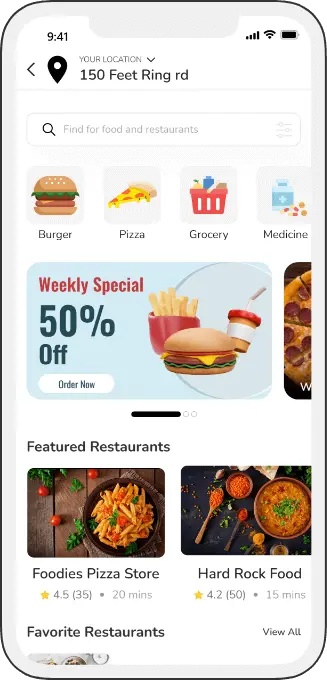 Postmates Clone App User