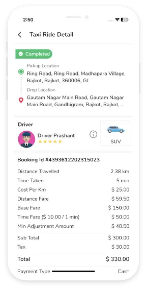 User-Ride-Invoice