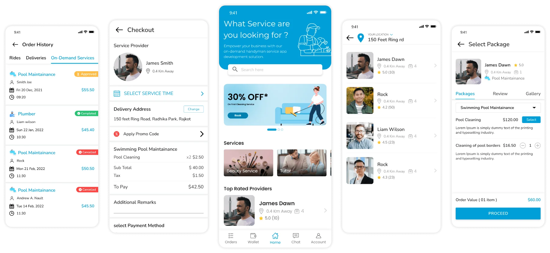 Thumbtack Clone App User