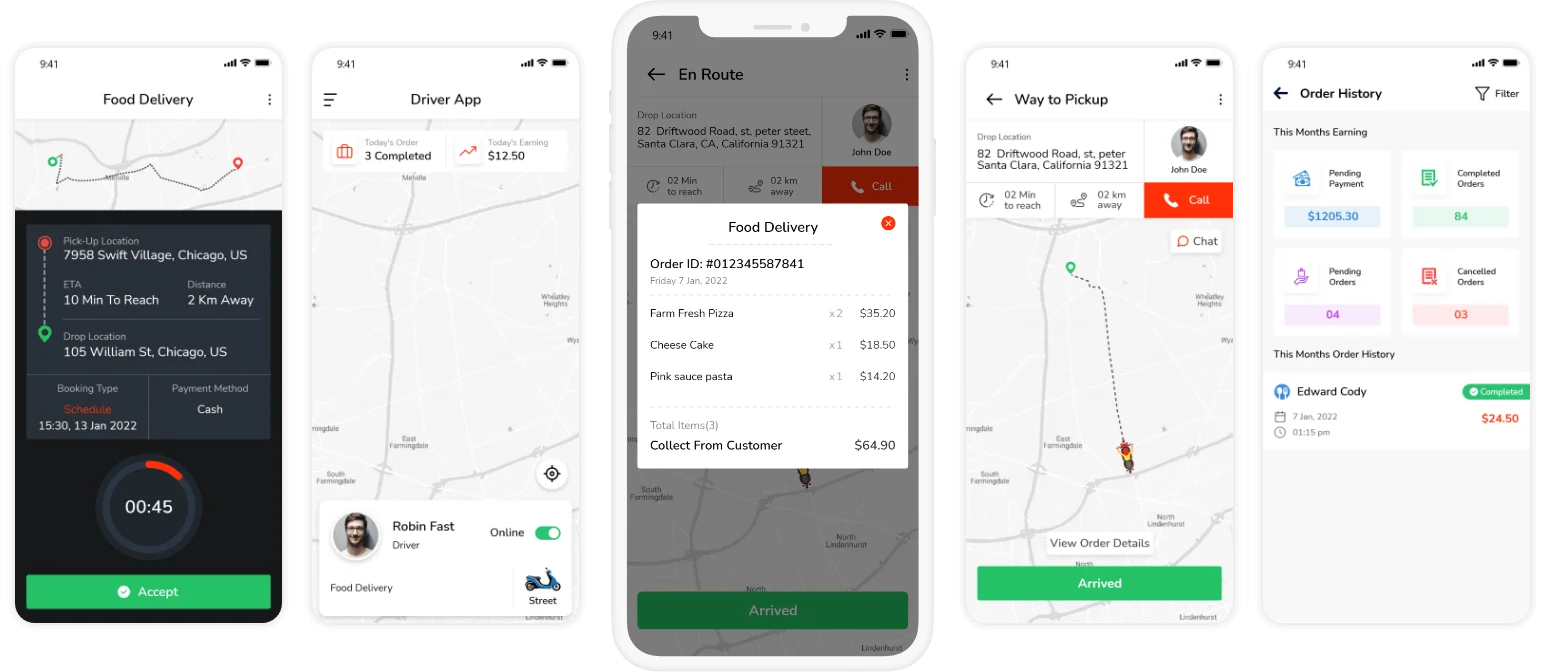 Zomato Clone Driver UI