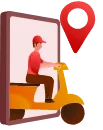 zomato similar business model uber eats vector